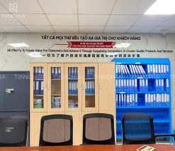 Khẩu hiệu chữ mica dán tường cho văn phòng, nhà xưởng