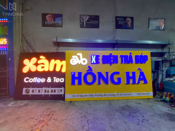 Làm biển alu chữ mica Thuận An
