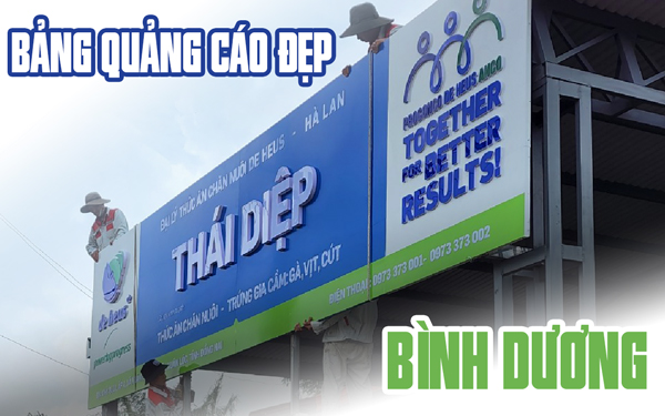 Bảng quảng cáo đẹp Bình Dương