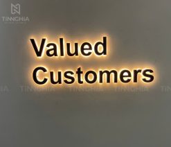 Chữ nổi LED hắt sáng