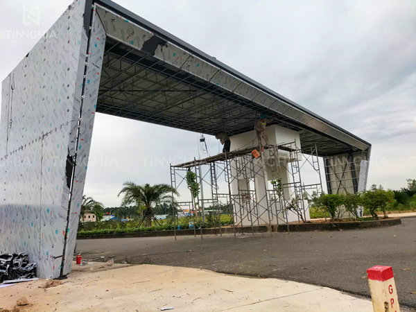 Cổng chào ốp alu bình dương