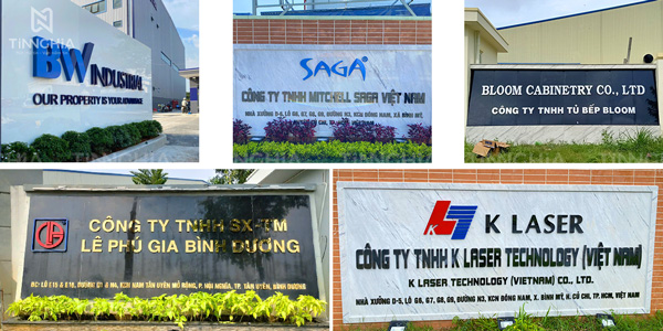 Biển hiệu chữ nổi bình dương