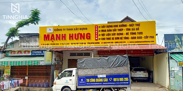 Bảng Hiệu Công Ty Xây Dựng Đẹp Bình Dương