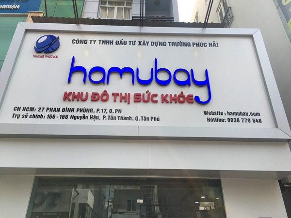 bảng hiệu công ty xây dựng đẹp Bình Dương