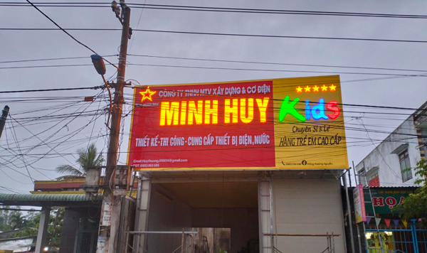 Bảng Hiệu Công Ty Xây Dựng Đẹp Bình Dương