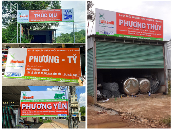 thi công quảng cáo chuỗi tại bình dương