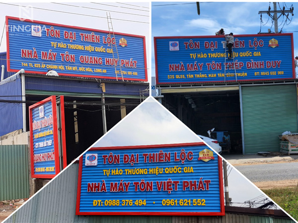 thi công quảng cáo chuỗi tại bình dương