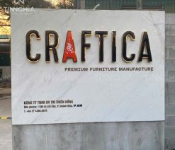 Biển hiệu chữ inox mặt mica tphcm