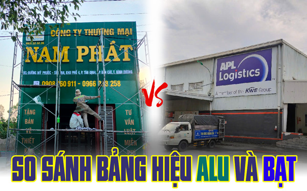 So Sánh Bảng Hiệu Alu Và Bạt Cho Doanh Nghiệp Kinh Doanh