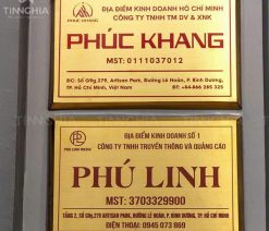 làm biển hiệu inox ăn mòn cho công ty